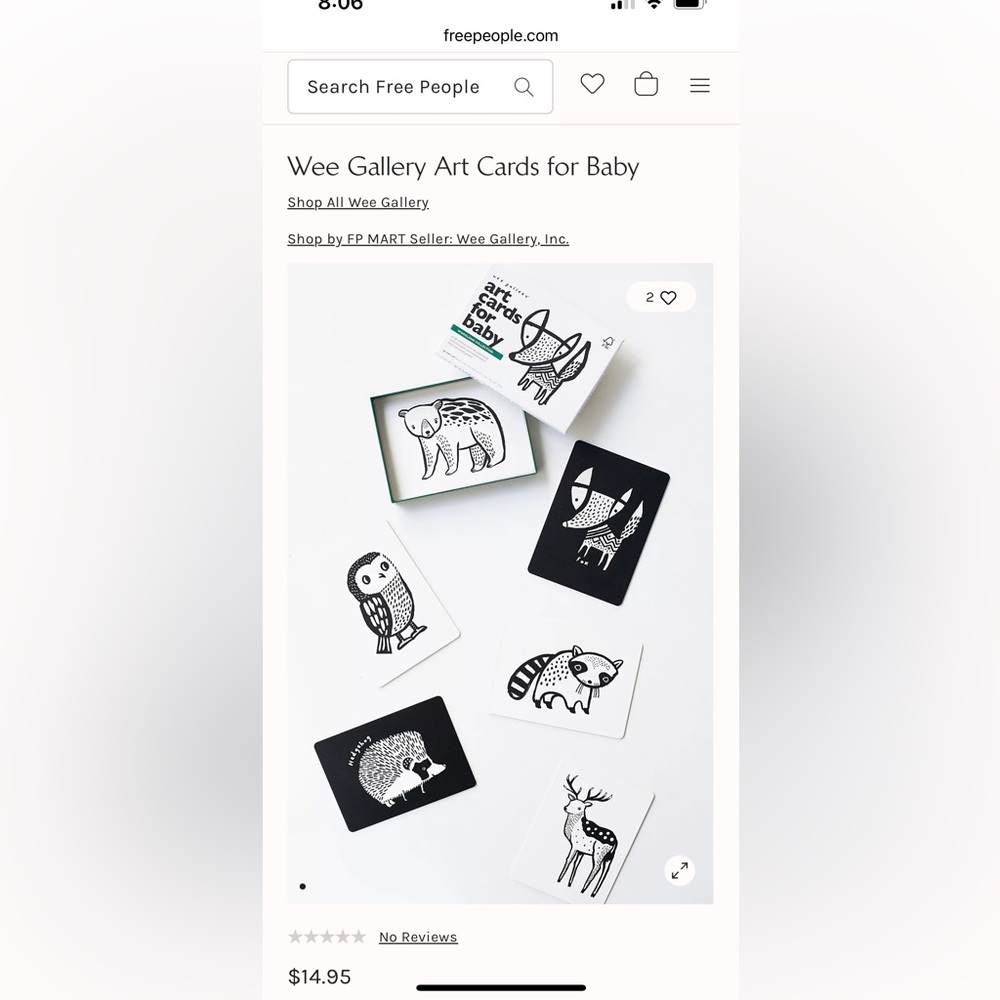 Wee Gallery baby cards